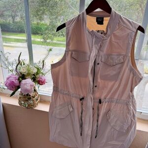 Torrid Cream tunic length Utility Vest